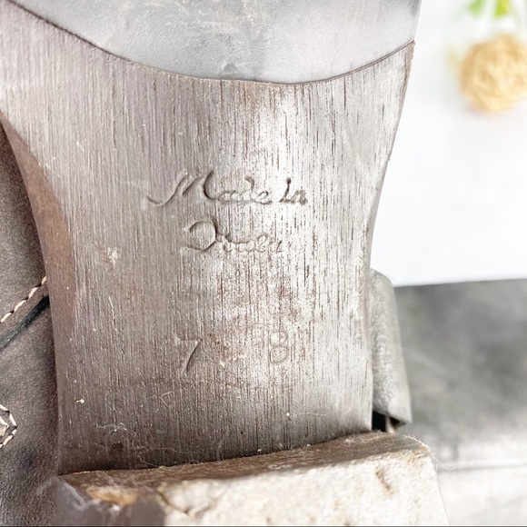 Anthropologie Bernardo Western Boot Distress Italy - Picture 9 of 13